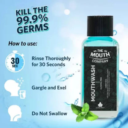 The Mouth Company Cool Mint Mouthwash - 100 ml