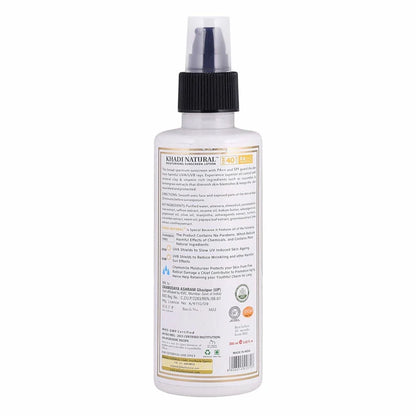 Khadi Natural Moisturising Sunscreen Lotion SPF 40 - 100 ml