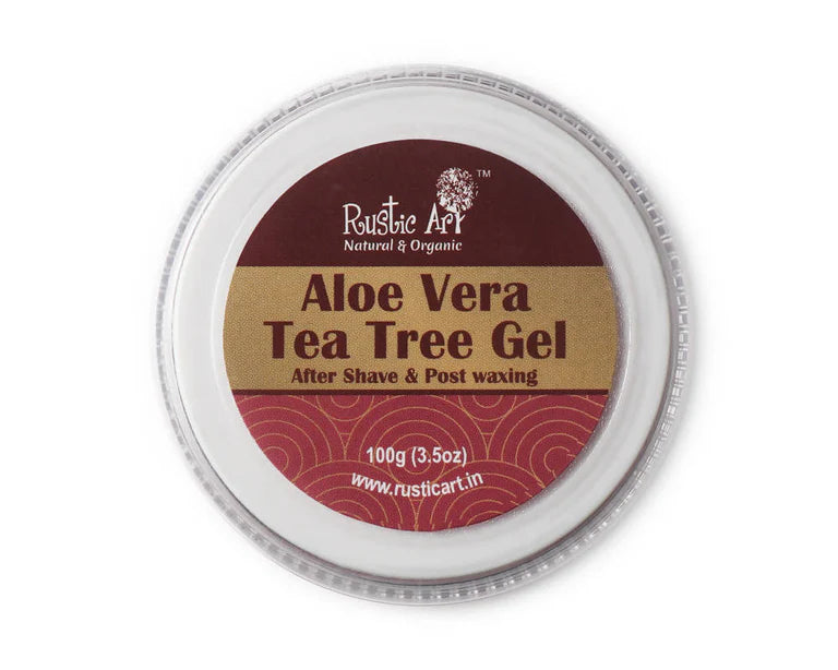Rustic Art Tea Tree Gel After Shave & Post Waxing - 100 gm