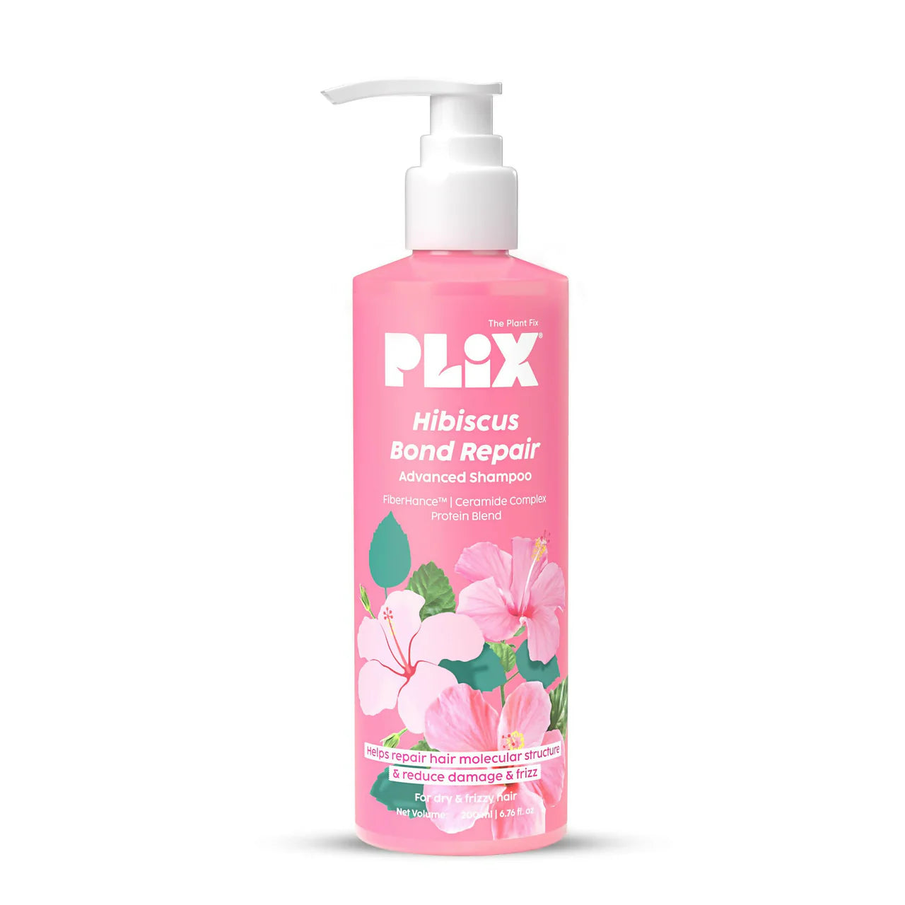 PLIX The Plant Fix Hibiscus Bond Repair Advanced Shampoo For Damaged, Frizzy Hair -200 ml