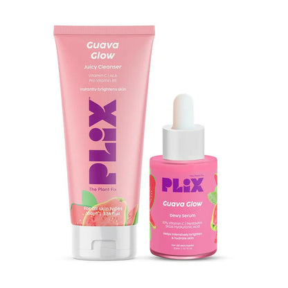 PLIX The Plant Fix 10% Vitamin C Guava Combo - Juicy Cleanser and Face Serum - combo