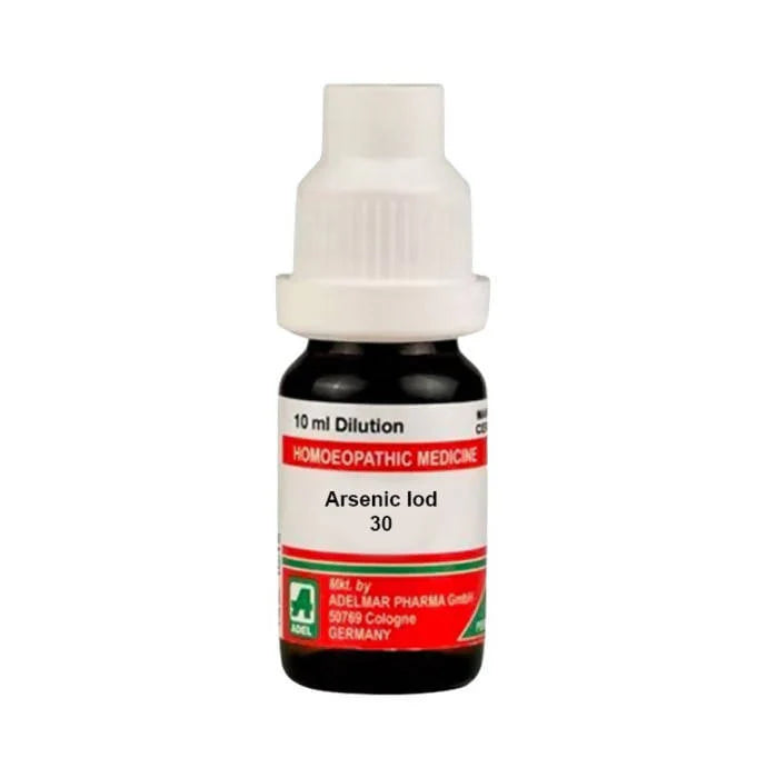 Adel Homeopathy Arsenic Iod Dilution 10 ml -30 CH