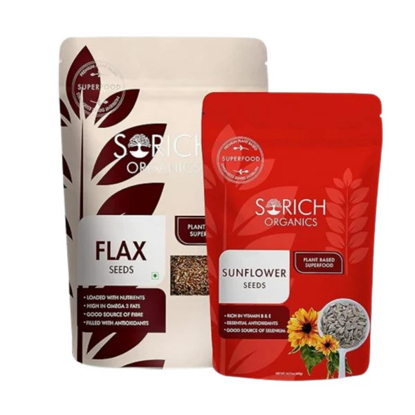 Sorich Organics Flax Seeds & Sunflower Seeds - combo