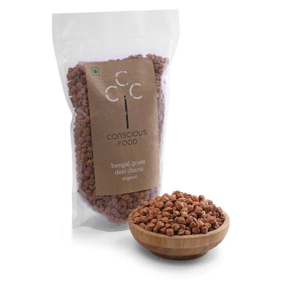 Conscious Food Organic Bengal Gram (Desi Chana) - 500 gm