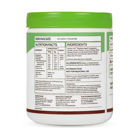 OZiva Plant Based Biotin (10,000+ mcg) - 125 gm
