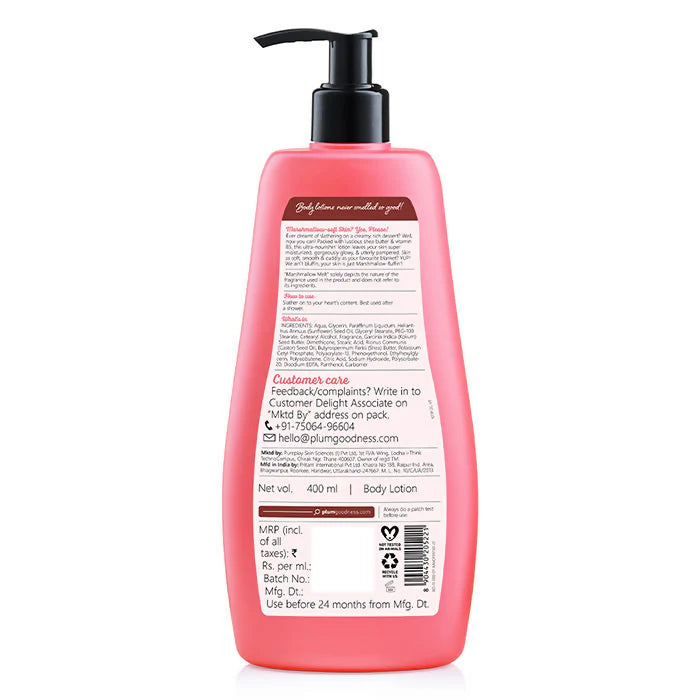 Plum BodyLovin Marshmallow Melt Body Lotion With Shea Butter & Vitamin B5 - 400 ml