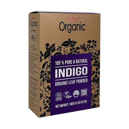 Radico Organic Indigo Leaf Powder Hair Color - 100 gm