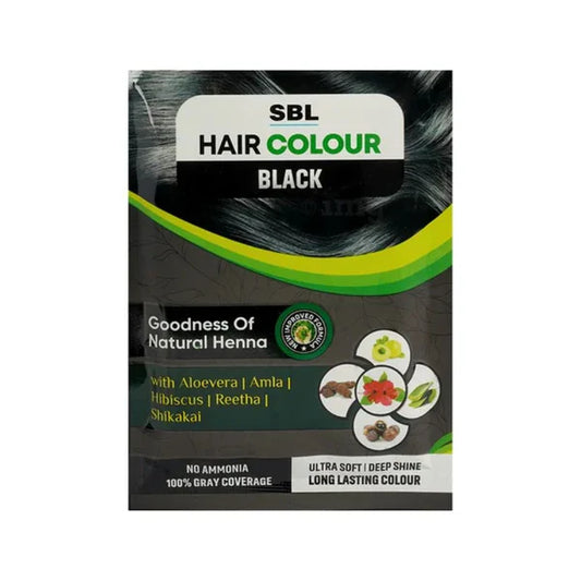 SBL Hair Colour Black - 12 Sachets