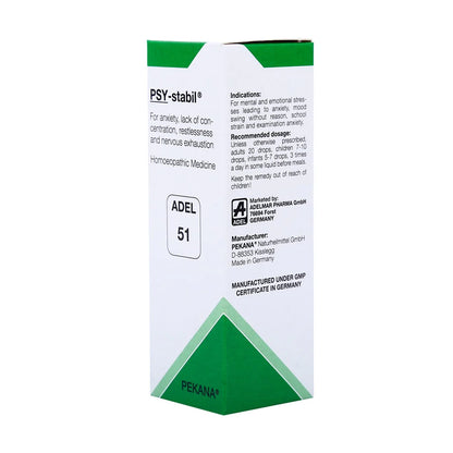 Adel Homeopathy 51 Psy-Stabil Drop