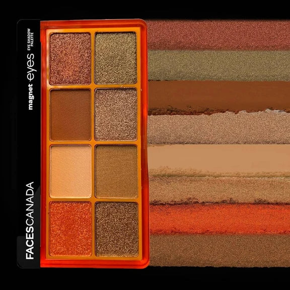 Faces Canada Magneteyes 8 in 1 Eyeshadow Palette - The Minimalists - 6.4 gm