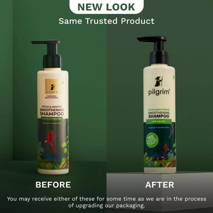 Pilgrim Patu?? & Keratin Hair Smoothening Shampoo For Dry & Frizzy Hair, For Hair Smoothening & Healthy Scalp -200 ml