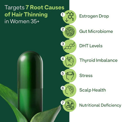 OZiva+ Advanced Hair Growth Actives Capsules for Women - 90 caps