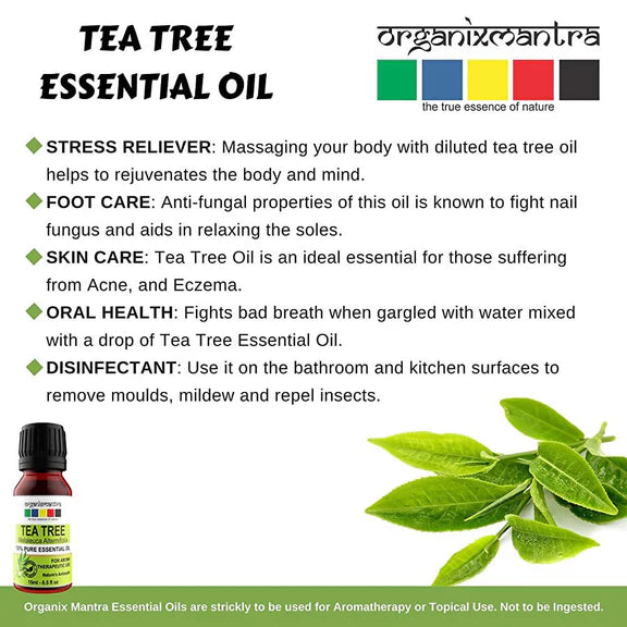 Organix Mantra Tea Tree Essential Oil - 15 ml