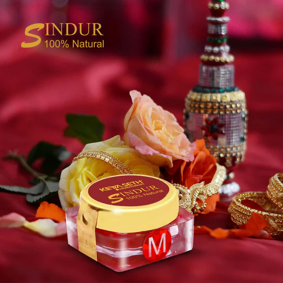 Keya Seth Aromatherapy 100% Natural Maroon Sindoor Powder - 3 gm