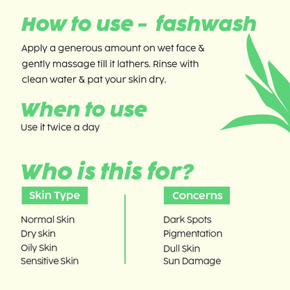 PLIX The Plant 2% Alpha Arbutin Depigmentation Combo For Dark Spot Removal With Cleanser, Face Serum & Cream -combo