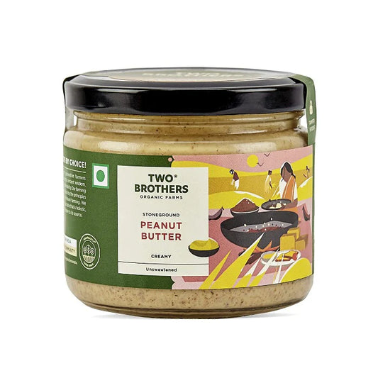 Two Brothers Organic Farms Jaggery Peanut Butter & Plain Peanut Butter-Creamy