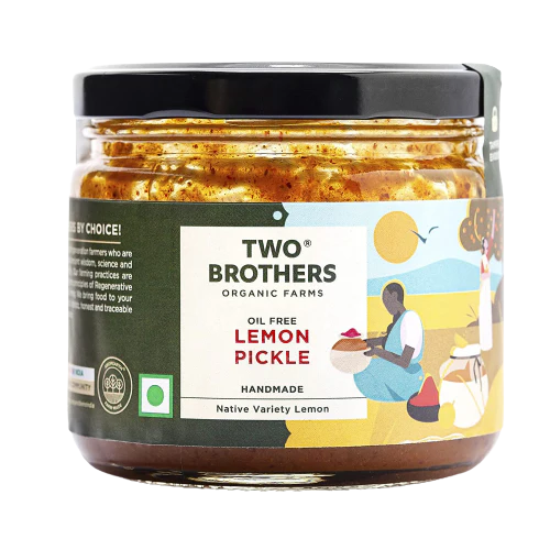 Two Brothers Organic Farms Oil Free Lemon Pickle