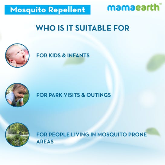 Mamaearth Natural Anti Mosquito Body Roll On For Kids with Citronella Eucalyptus & Lemongrass Oil