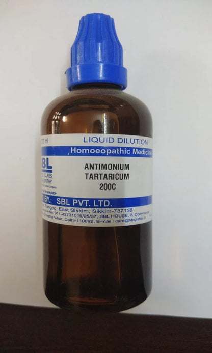 SBL Homeopathy Antimonium Tartaricum Dilution -30 CH