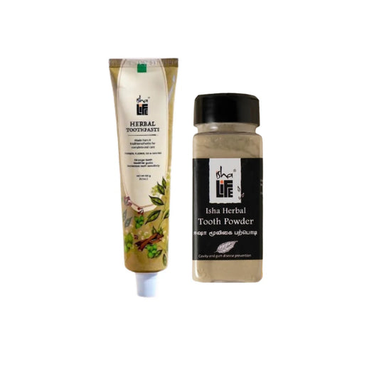 Isha Life Herbal Toothpaste & Tooth Powder Combo -combo