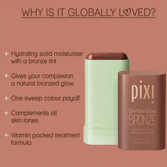 PIXI On The Glow Bronzer - Beach Glow - 19 gm