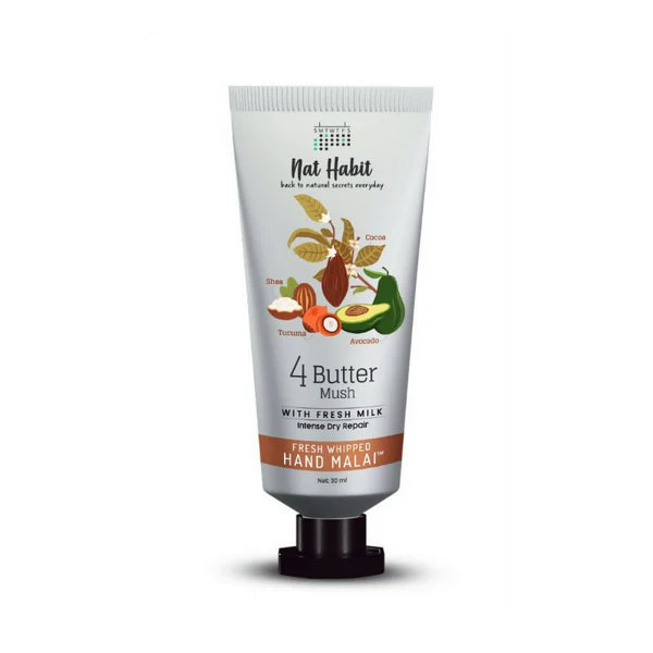 Nat Habit 4 Butter Mush Hand Malai Hand Cream - 30 ml
