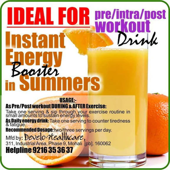 Develo Electrolyte Rich Energy Drink - Nimbu Pani Flavour - 750 gm