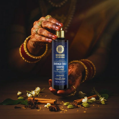 Bhringa Thali Ayurvedic Shampoo (Sulphate & Paraben Free) 200 ML for Oily Scalp