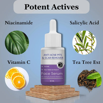 Dermistry Anti Acne Mattifying Moisturizer & Anti Acne Face Serum - combo