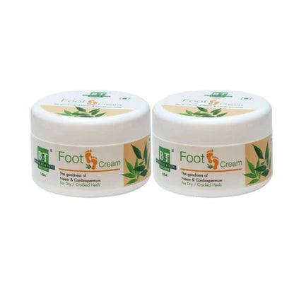 BT Boericke & Tafel Foot Cream with Goodness of Neem for Dry and Cracked Heels - 100 gm - Pack of 2