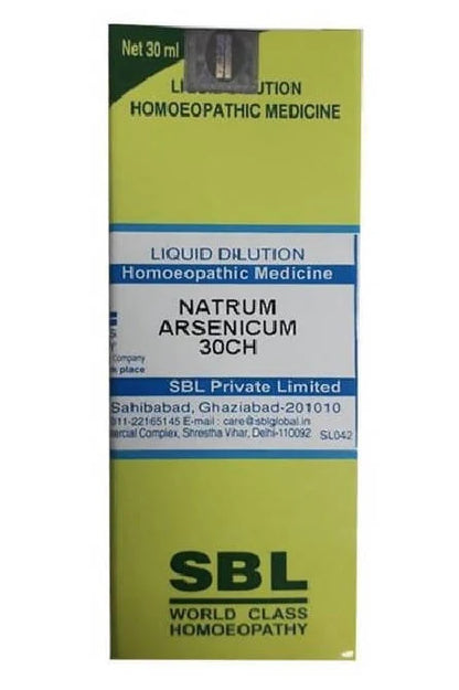 SBL Homeopathy Natrum Arsenicum Dilution -6 CH