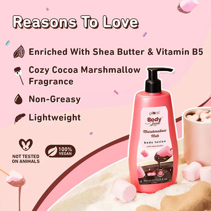 Plum BodyLovin Marshmallow Melt Body Lotion With Shea Butter & Vitamin B5 - 400 ml