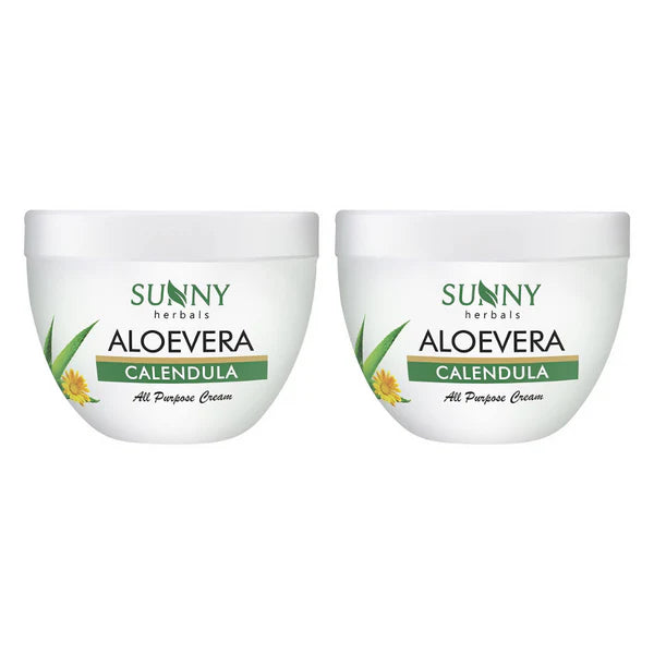 Sunny Herbals Aloevera Calendula All Purpose Cream - 125 gm - Pack of 2