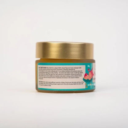 BABY CHARM, Before Bath Massage Butter, Nurturing aura to your baby's skin-50g