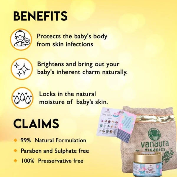 BABY CHARM, Before Bath Massage Butter, Nurturing aura to your baby's skin-50g