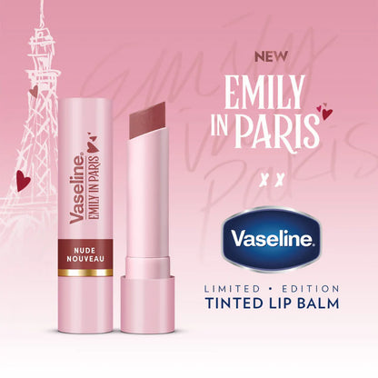 Vaseline Emily In Paris Tinted Lip Balm Stick - Nude Nouveau - 3 gm