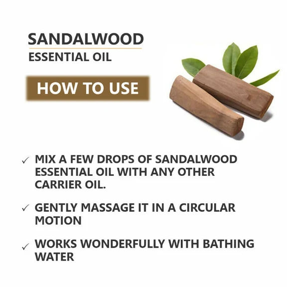 Skiura Nature 100% Natural Sandalwood Essential Oil - 15 ml