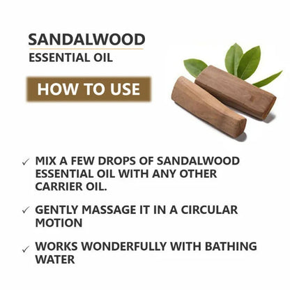 Skiura Nature 100% Natural Sandalwood Essential Oil - 15 ml