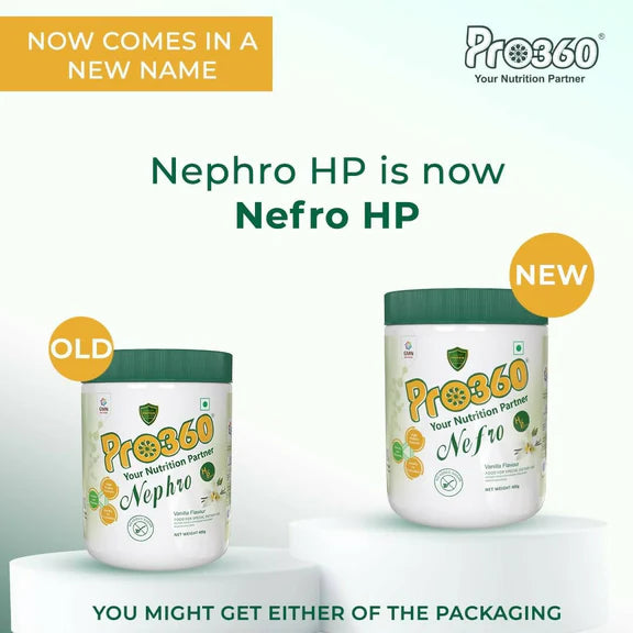 Pro360 Nefro (fka Nephro) HP - Dialysis Care Nutritional Supplement Powder - 400 gm