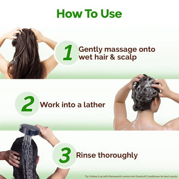 Mamaearth Lemon Anti-Dandruff Shampoo with Lemon & Aloe Vera for Itchy & Flaky Scalp