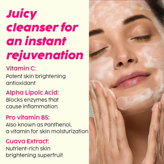 PLIX The Plant Fix 10% Vitamin C Guava Combo - Juicy Cleanser and Face Serum - combo