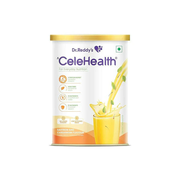 Dr. Reddy’s Celehealth Nutritional Drink - Saffron & Cardamom Flavor - 400 gm