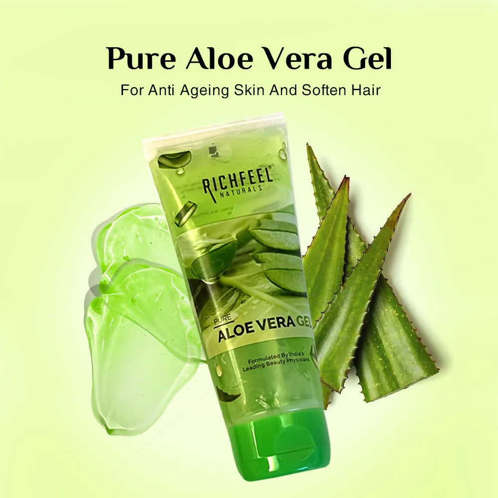 Richfeel Pure Aloe Vera Gel For Face Skin & Hair - 100 ml