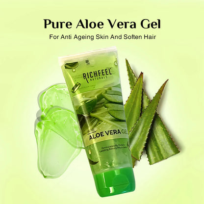 Richfeel Pure Aloe Vera Gel For Face Skin & Hair - 100 ml