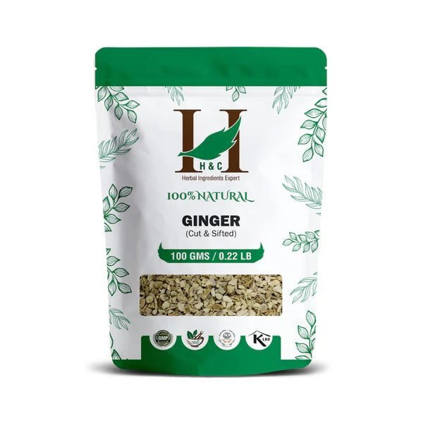 H&C Herbal Ginger Cut & Shifted Herbal Tea Ingredient - 100 gm