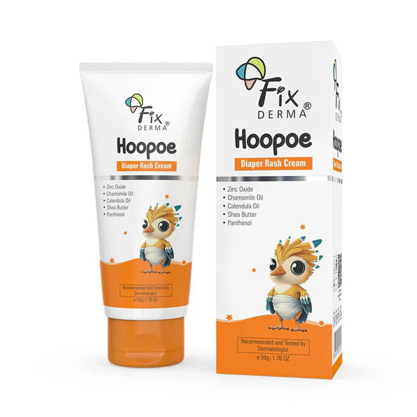 Fixderma Baby Hoopoe Diaper Rash Cream with Zinc Oxide & Panthenol - 50 gm