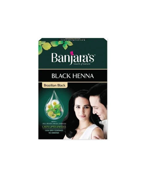 Banjara's Black Henna Brazilian Black Hair Color - 9 gm*6 N