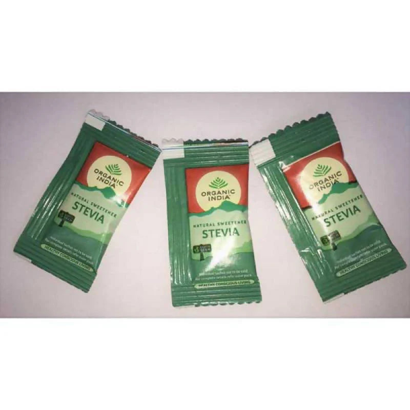 Organic India Natural Sweetener Stevia Sachets -25 Sachets