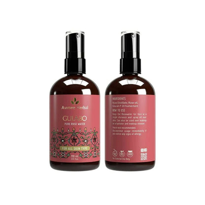 Avimee Herbal Gulabo Pure Rose Water Cleansing & Toning - 110 ml