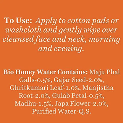 Biotique Bio Honey Water With Pore Tightening Toner - 120 ml